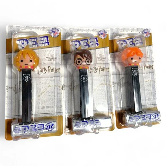 Pez Dispenser Harry Potter Bundle - Harry, Hermione, & Ron (NEW) - Picture 1 of 2